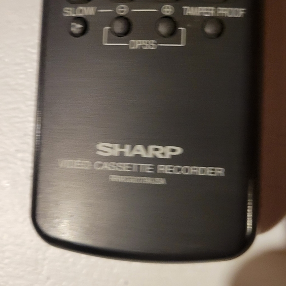 SHARP video Cassette Recorder Remote - Picture 2 of 2